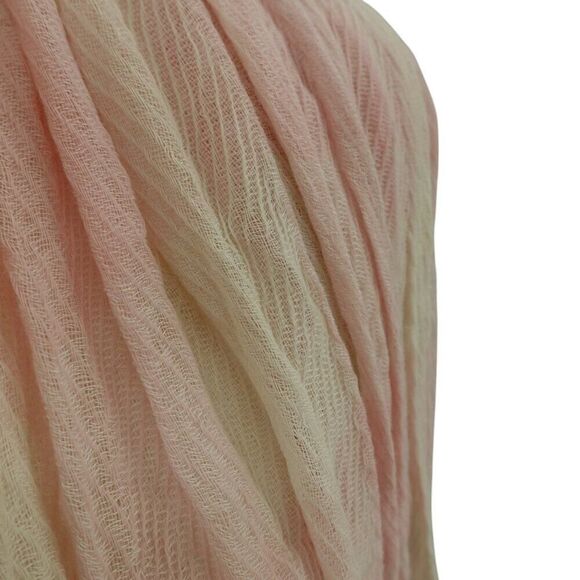 LOFT Pink Striped Sheer Infinity Scarf - Picture 7 of 10